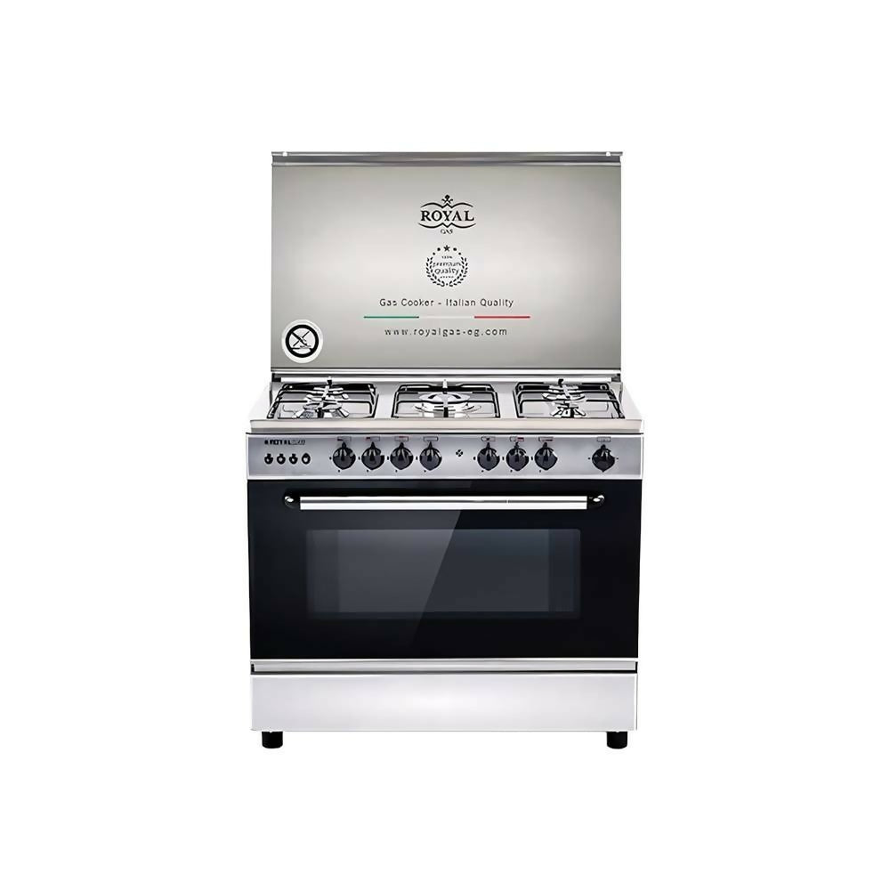 رويال أرو بوتجاز غاز 90 سم 5 شعلات أسود * فضي ARO-90-SS-EF. رويال أرو بوتجاز غاز 90 سم 5 شعلات أسود * فضي ARO-90-SS-EF.